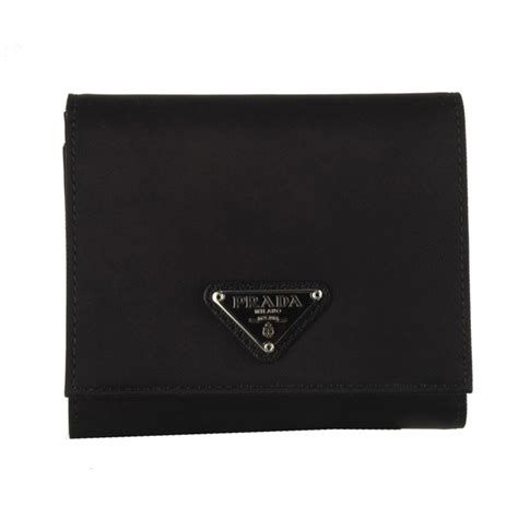 prada nylon trifold wallet|prada nylon wallet price.